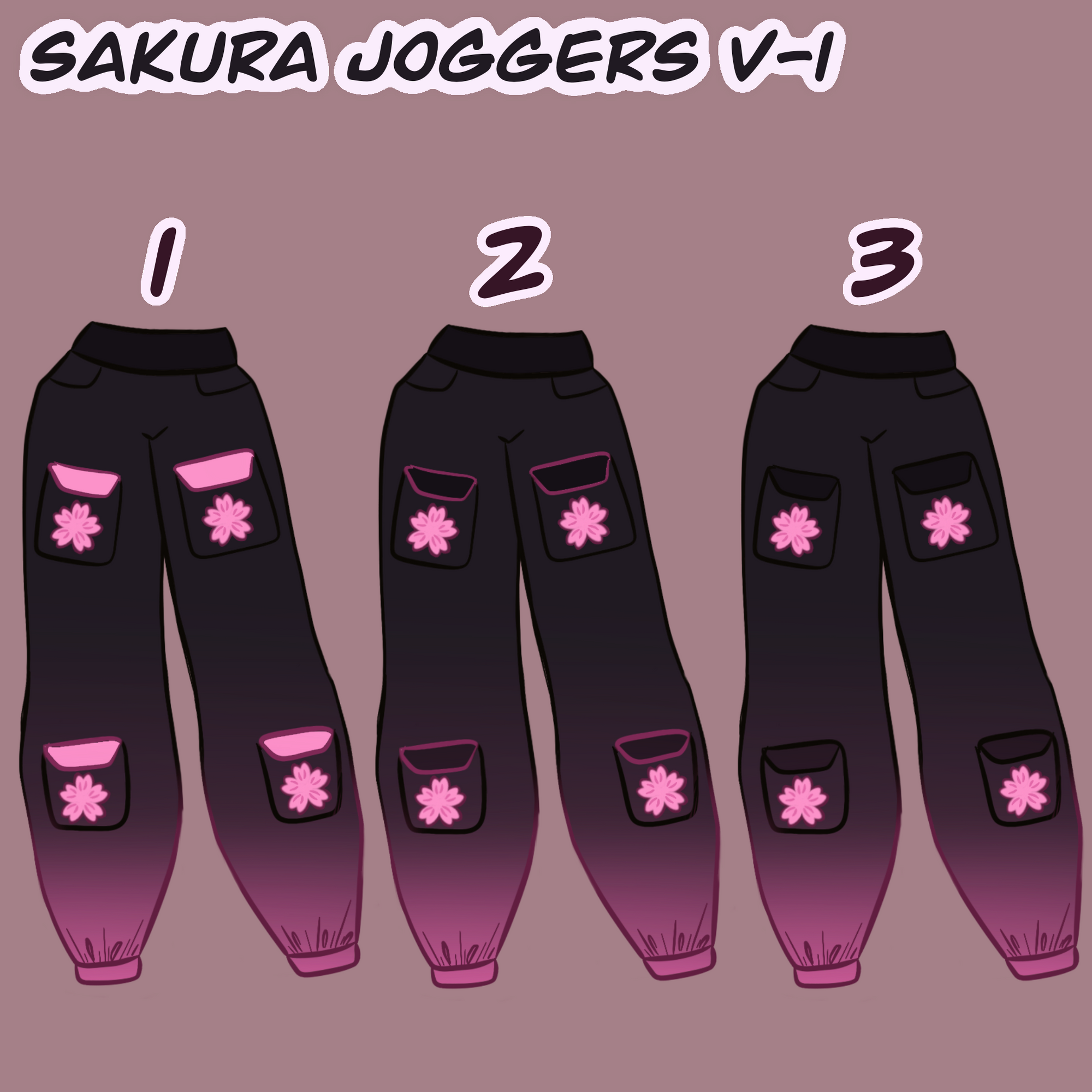 Sakura Joggers V-1